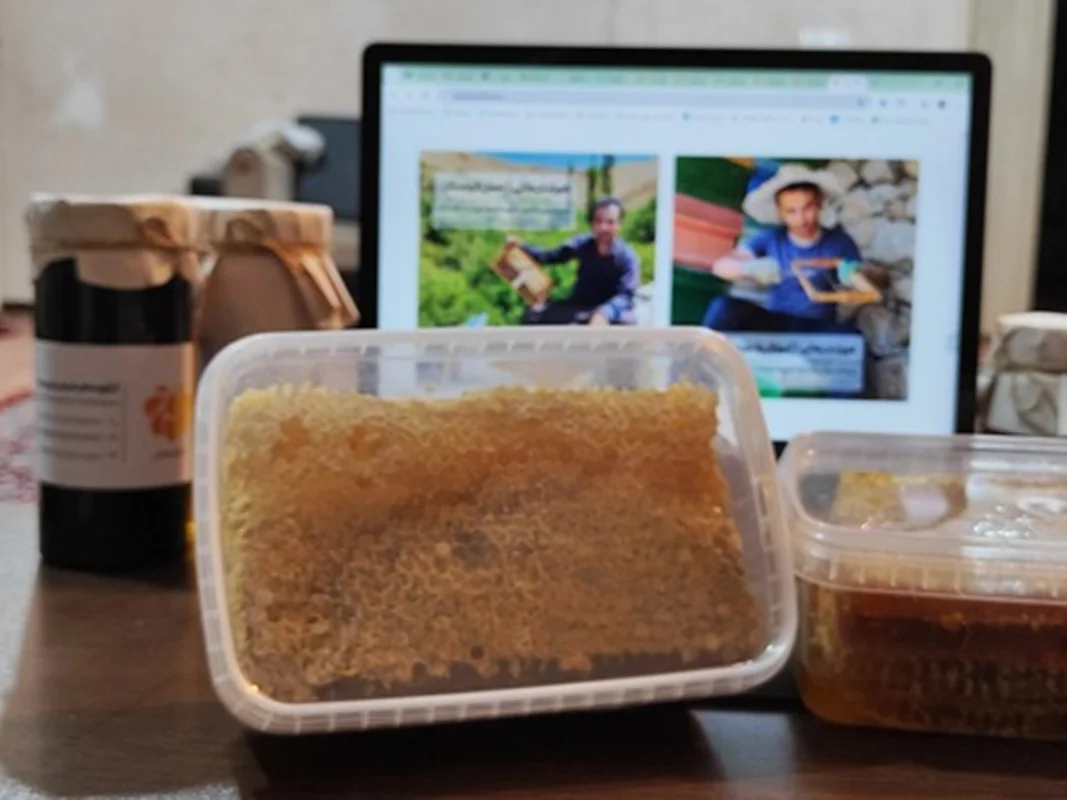 عسل طبیعی کردستان (همراه با موم)